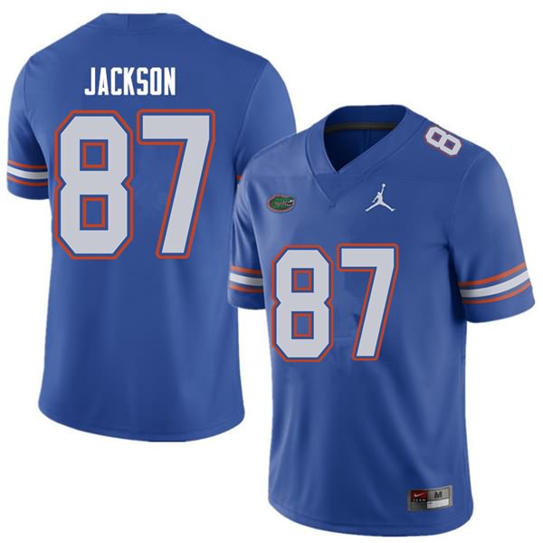 NCAA Florida Gators Kalif Jackson Men's #87 Jordan Brand Royal Stitched Authentic College Football Jersey NMA4664LR